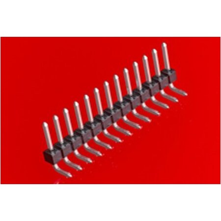 Molex Board Connector, 8 Contact(S), 1 Row(S), Male, Right Angle, 0.1 Inch Pitch, Solder Terminal, 22286080